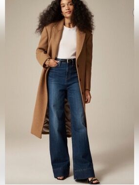J.Crew Curvy denim trouser in 1996 semi-stretch